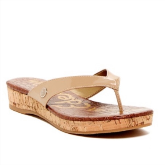 Sam Edelman Shoes - Sam Edelman Tanya Flip Flops Tan Size 8